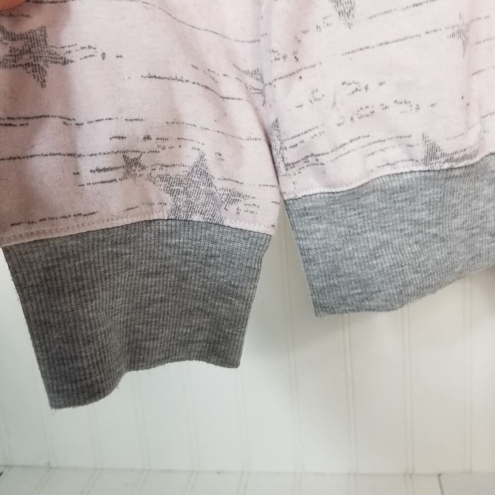 Splendid Pink Gray Star Sweatshirt Large - Picture 5 of 7